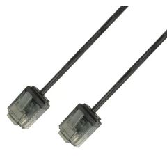 Techly ICOC U6-SLIM-100BKT Καλώδιο δικτύου UTP Cat.6 Ultra Slim 10m