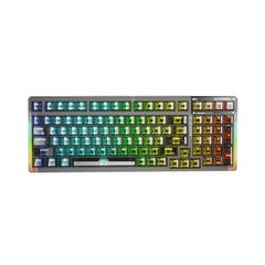 Keyboard Aula F98 Mechanical Black Transparent BT/2.4G/ Wired Gr New
