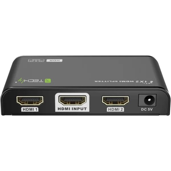 Techly HDMI2-4K2HDR HDMI v2.0 Splitter 4K 2ways HDR