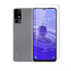 Vivid Set Back Cover Σιλικόνης / Tempered Glass Σετ με Τζαμάκι Διάφανο (TCL 40R) VIGELLY281GLASSTN 5205089127890