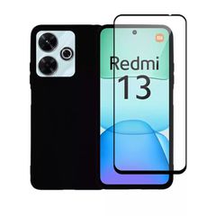 Vivid Back Cover Σιλικόνης Σετ με Τζαμάκι Μαύρο (Poco X5 Pro) VIMAT286BKGLASSTN 5205089128088