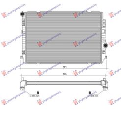 ΨΥΓΕΙΟ 2.0 TDi (135 KW) ΠΕΤΡΕΛΑΙΟ (650x450x32) (VALEO) — SKODA OCTAVIA 6 2013-2017