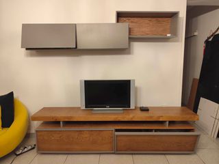 Σύνθετο TV ΜΑΣΙΦ 2 Επιπέδων (230cm) & Κρεμαστό Έπιπλο Τοίχου