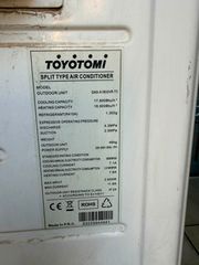 Toyotomi AKIRA, inverter, A+ , 18000btu, έτοιμο για τοποθέτηση με κρατημένα τα υγρά του, απο κατάστημα που έκλεισε λόγω λήξης μίσθωσης