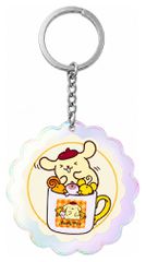 Sanrio Acrylic Keychain Pompompurin 30th Anniversary Squishy Cute Purin 01