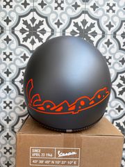 Vespa Helmet grey/orange-thumb-2
