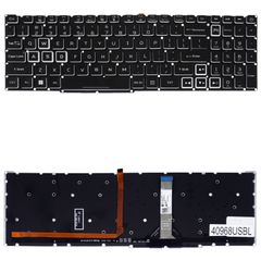 Πληκτρολόγιο - Laptop Keyboard για Acer Predator Helios Neo 16 PHN16-71 300 PH315-54 LG05P_P22B3L NKI15170XZ LG05P-P22B3L US No Frame Backlight Black ( Κωδ.40968USBL )