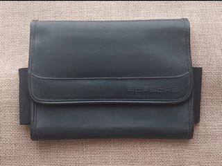 Γνήσια Δερμάτινη Θήκη Βιβλίων / Manual Porsche OEM + Κάρτα Κωδικού Ραδιοφώνου