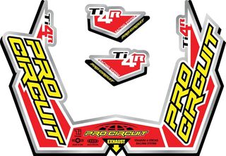 Αυτοκόλλητα εξάτμισης PRO CIRCUIT EXHAUST STICKER KIT TI4-R