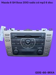 MAZDA 6 GH 2008-2014 ΜΕΤΑΧΕΙΡΙΣΜΕΝΑ ΑΝΤΑΛΛΑΚΤΙΚΑ ( κεντρική μονάδα ηχοσυστήματος ( πηγή ) radio cd mp3 6 disc με κωδικό GS1E-66-9RXA Bose )