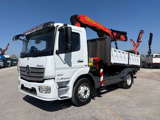 Ανατροπή + Γερανός Mercedes-Benz 2017 Atego 1624 **Λεβγιές** + Palfinger PK18002EH C 2014