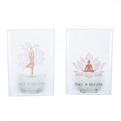 Θήκη Ρεσώ ArteLibre Namaste Διάφανο Γυαλί 8x5x12cm Σε 2 Σχέδια