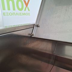 Καρότσι "στησίματος" τραπεζιών με θέσεις για μαχαιροπίρουνα, σουπλά και δίσκους, 72*70*144/174 εκ. Μεταχειρισμένο. Ποιότητα & Τιμή Stockinox-thumb-16