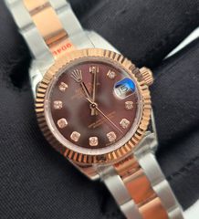 rolex replica γυναικειo datejust χρυσο ατσάλι 31μμ