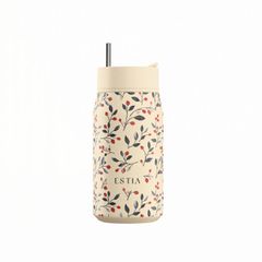 Θερμός Ποτήρι Με Καλαμάκι Lens Save The Aegean 360ml Bloom Beige