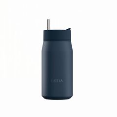 Θερμός Ποτήρι Με Καλαμάκι Lens Save The Aegean 360ml Indigo