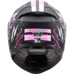 ΚΡΑΝΟΣ F/F LS2 VECTOR II ECE 22.06 DARFLO BLACK PINK S-thumb-4