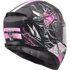 ΚΡΑΝΟΣ F/F LS2 VECTOR II ECE 22.06 DARFLO BLACK PINK S-thumb-1