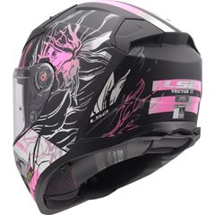 ΚΡΑΝΟΣ F/F LS2 VECTOR II ECE 22.06 DARFLO BLACK PINK S-thumb-3