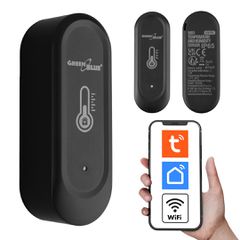 GreenBlue Outdoor WiFi Temperature and Humidity Sensor, Android/iOS, 3.0V DC, LR03x2, IP65, GB741