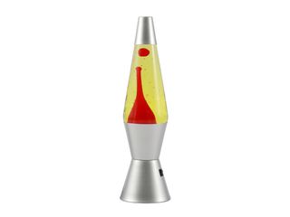 iTotal - Spaceship LED Lava Lamp - Silver Base, Yellow Liquid, Red Wax (XL3326) / Baby and Children