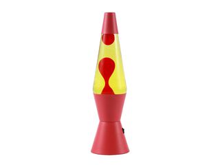 iTotal - Spaceship LED Lava Lamp - Pink base, yellow liquid and red wax (XL3333) / Baby and Children