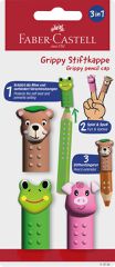 Faber‑Castell – Grippy Cap – Brown, Green and Pink – 3 Assorted (BC 110705) / Toys