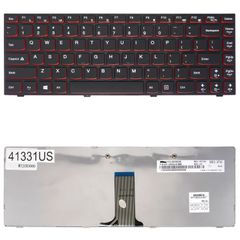 Πληκτρολόγιο - Laptop Keyboard για Lenovo IdeaPad Y400 Y400N Y410 Y410P Y430P Y400P Y410N Y410P-ISE Y410P-IF 25205228 25205325 MP-12B23US-686 T2Y9-US US Red Frame Letters Black ( Κωδ.41331US )