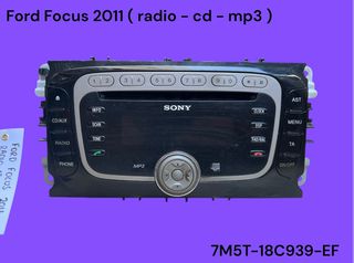 FORD FOCUS 2008-2011 ΜΕΤΑΧΕΙΡΙΣΜΕΝΑ ΑΝΤΑΛΛΑΚΤΙΚΑ ( κεντρική μονάδα ηχοσυστήματος ( πηγή ) radio - cd - mp3 με κωδικό 7M5T-18C939-EF )