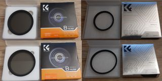 K&F CONCEPT ND2-400 nd filter και UV filter για φακούς 52mm και 72mm