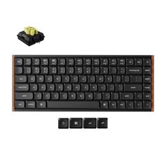 Keychron K3 Ultra (K3U-H4) QMK 8K Wireless Mechanical Keyboard Banana Switch Low Prof. Wood Fr. 75%