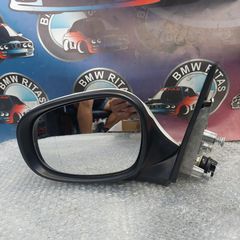 Καθρέφτης αριστερός οδηγού E87 face lift lci με 5 πινάκια χωρίς ηλεκτρική ανάκληση - μοντέλο 2009-2011 - χρώμα άσπρο