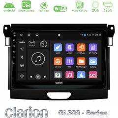 Clarion GL300 Series 4Core Android ClarionOS 2+32GB Ford Ranger 2017-2022 Navigation Multimedia Tablet 9" Με Carplay & Android Auto
