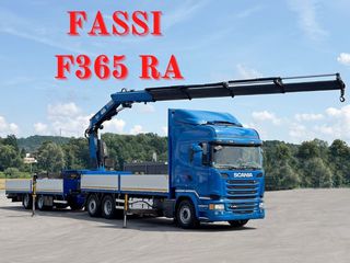 Γερανοί - Φορτηγά Με Γερανό Scania 2015 R 450 * FASSI F365 RA + ΤΗΛΕΧΕΙΡΙΣΤΗΡΙΟ + Ρυμουλκούμενο!