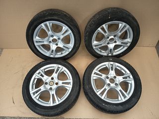 Ζαντολάστιχα αλουμινίου 195/55R16 , 4x108 , ET26 , 6J με κεντρο ζαντας 65,1mm από Citroen C2/C3 2002-2016 , Peugeot 207 2007-2014 , Peugeot 208 2012-2019