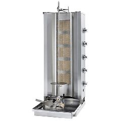 Γυριέρα Αερίου με 5 Καυστήρες 17.5kW για Έως 120kg Κρέας 50x71x120cm Vrettos Hercules 5