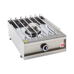 Διπλή Επιτραπέζια Εστία Αερίου 19,5kW 80x55x19cm Vrettos Kallisti 2