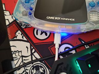 Gameboy Advance Διαφανές Κέλυφος IPS Laminated Screen USB C Φόρτιση Μπαταρίας