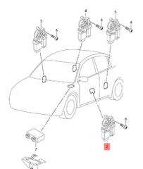 Skoda Rapid/Seat Toledo ‘12-15 Μοτέρ παραθύρου εμπρός αριστερό 5JA959801H / 5JA959801J-thumb-1