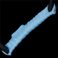 Vibrating Wave Knights Ring with Scrotum Sleeve-thumb-3