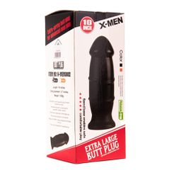 X-MEN 10 inch Butt Plug Black-thumb-1