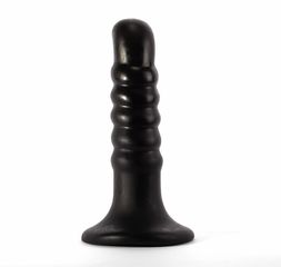 X-Men 10" Extra Girthy Butt Plug Black IV-thumb-3