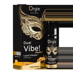 Dual Vibe! Kissable Liquid Vibrator - Pina Colada - 15 ml