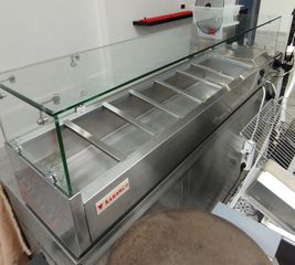 Βιτρίνα σαλατών 150cm 7gn