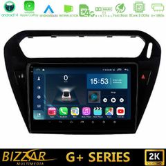 Bizzar G+ Series Citroen C-Elysee / Peugeot 301 8core Android14 6+128GB Navigation Multimedia Tablet 9"