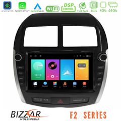 Bizzar F2 Series 8Core Android16 4+64GB Mitsubishi ASX 2013-2018 Navigation Multimedia Tablet 9"