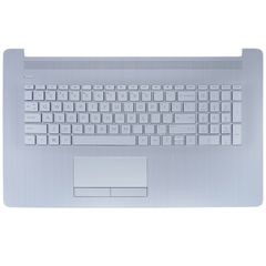 Πληκτρολόγιο - Laptop Keyboard Palmrest για HP 17-BY 17-CA 17T-BY400 17-by2004nv 17-CA0000AU 17-CA0000AX 17-CA0001A 17Z-CA300 6070B1308113 L22750-001 L92783-001 L20193-001 L48409-001 US Silver ( Κωδ.4