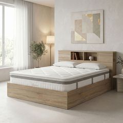 Κρεβάτι με στρώμα Olympus Utopia pakoworld sonoma 160x200εκ