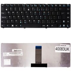 Πληκτρολόγιο - Laptop Keyboard για Asus Eee PC 1201HA 1201HAG 1201N 1201NB 1201NL 1201P 1201PL 1201PN 04GNX61KUI00-2 04GNX61KFR00-2 UK Black ( Κωδ.40083UK )