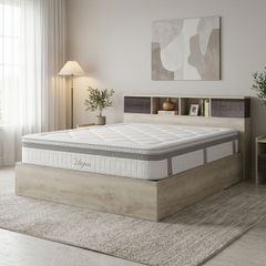Κρεβάτι με στρώμα Olympus Utopia pakoworld castillo toro 160x200εκ